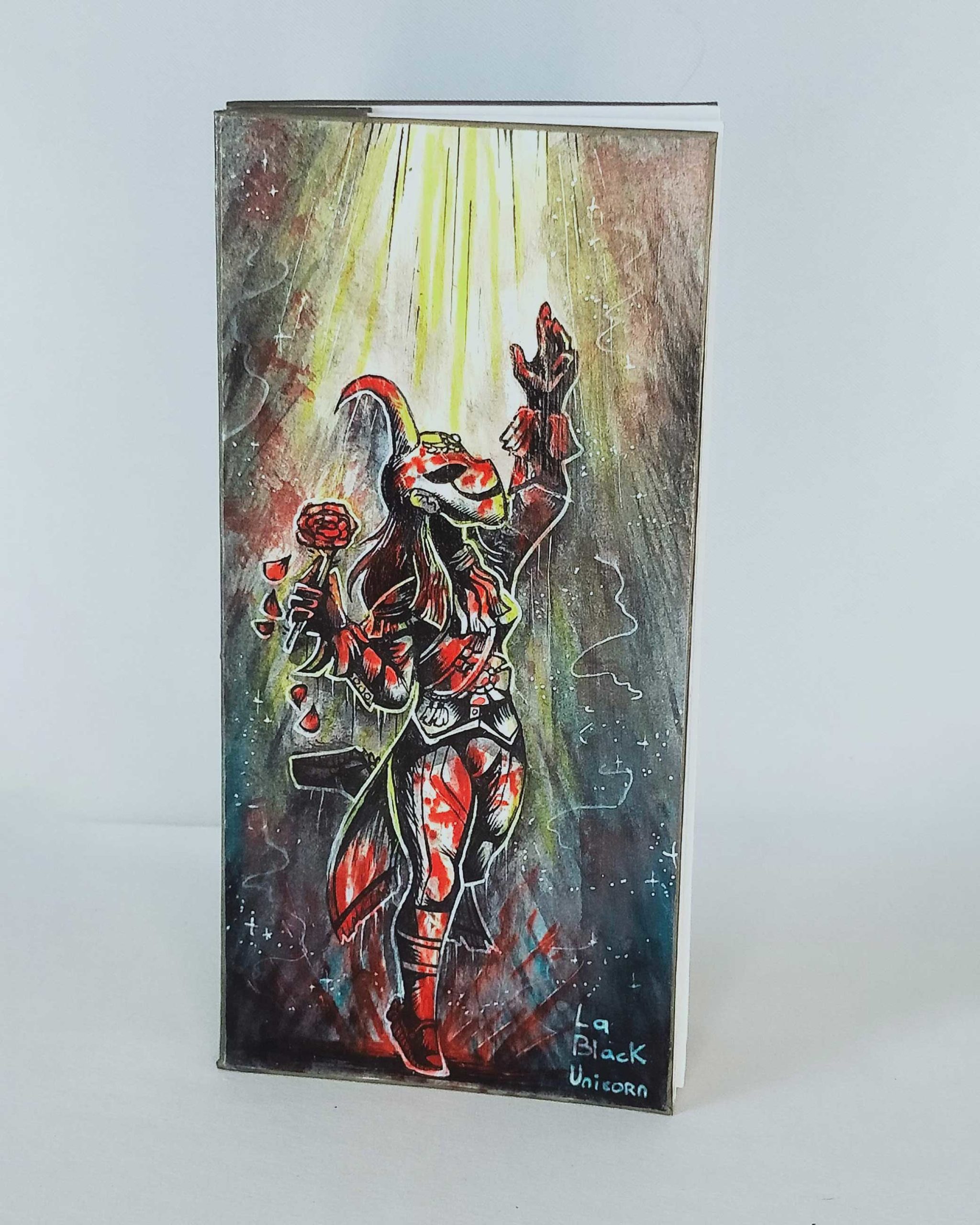 THE ACTOR Notebook, hand-bound with original illustration ⤬⤬⤬ the Black